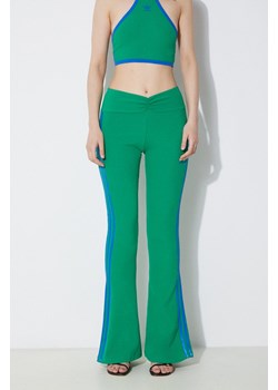 adidas Originals legginsy RIB FLRD Leggin damskie kolor zielony z aplikacją JG8046 ze sklepu PRM w kategorii Spodnie damskie - zdjęcie 172185162