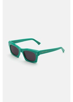 Marni okulary przeciwsłoneczne Edku kolor turkusowy EYMRN00055 003 TS0 ze sklepu PRM w kategorii Okulary przeciwsłoneczne damskie - zdjęcie 172185341