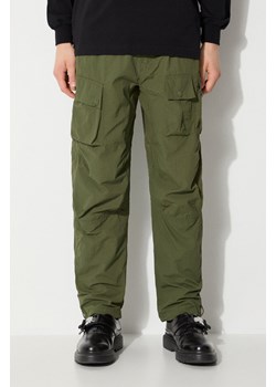 Maharishi spodnie Veg Dyed Cargo Track Pants Japanese męskie kolor zielony proste 5040.OLIVE ze sklepu PRM w kategorii Spodnie męskie - zdjęcie 172185391
