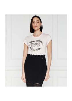 Zadig&Voltaire T-shirt WOOP ICO BLASON MULTICUSTO LUR | Slim Fit ze sklepu Gomez Fashion Store w kategorii Bluzki damskie - zdjęcie 172186041