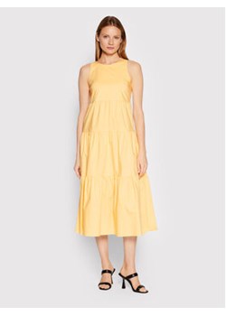 Patrizia Pepe Sukienka letnia 2A2320/A9B9-Y411 Żółty Regular Fit ze sklepu MODIVO w kategorii Sukienki - zdjęcie 172187562