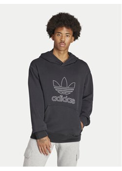 adidas Bluza adicolor Outline Trefoil IU2373 Czarny Loose Fit ze sklepu MODIVO w kategorii Bluzy męskie - zdjęcie 172187660