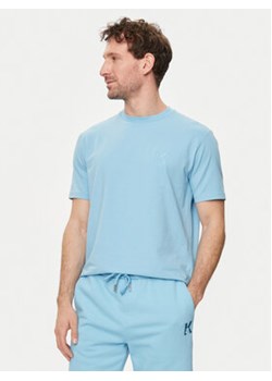 KARL LAGERFELD T-Shirt 755890 542221 Niebieski Regular Fit ze sklepu MODIVO w kategorii T-shirty męskie - zdjęcie 172187661