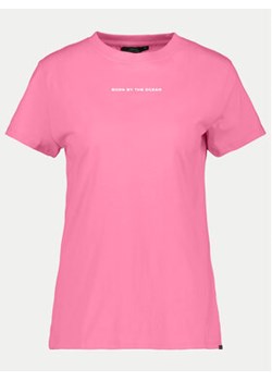 Didriksons T-Shirt Ingarö 505542 Różowy Regular Fit ze sklepu MODIVO w kategorii Bluzki damskie - zdjęcie 172187714