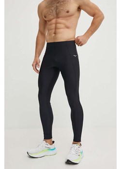Mizuno legginsy do biegania Impulse Core kolor czarny gładkie J2GBB013 ze sklepu ANSWEAR.com w kategorii Spodnie męskie - zdjęcie 172188254