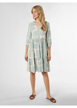 Opus Sukienka damska - grafika Wulari Kobiety wiskoza miętowy wzorzysty ze sklepu vangraaf w kategorii Sukienki - zdjęcie 172188301
