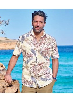 Letnia koszula z nadrukiem w palmy ze sklepu Atlas For Men w kategorii Koszule męskie - zdjęcie 172189764