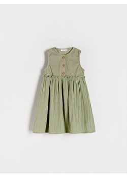 Reserved - Sukienka bez rękawów - oliwkowy ze sklepu Reserved w kategorii Sukienki niemowlęce - zdjęcie 172190263
