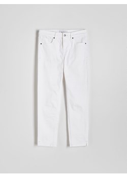Reserved - Jeansy slim fit - biały ze sklepu Reserved w kategorii Jeansy damskie - zdjęcie 172190294
