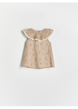 Reserved - Haftowana sukienka - beżowy ze sklepu Reserved w kategorii Sukienki niemowlęce - zdjęcie 172190303