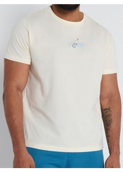 Sinsay - Koszulka bawełniana - kremowy ze sklepu Sinsay w kategorii T-shirty męskie - zdjęcie 172191494