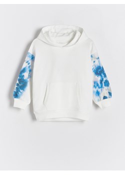 Reserved - Bawełniana bluza oversize - biały ze sklepu Reserved w kategorii Bluzy chłopięce - zdjęcie 172194643