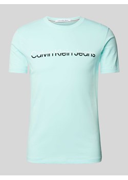 T-shirt z nadrukiem z logo model ‘MIXED INSTITUTIONAL’ ze sklepu Peek&Cloppenburg  w kategorii T-shirty męskie - zdjęcie 172195361
