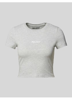 T-shirt krótki z nadrukiem z logo ze sklepu Peek&Cloppenburg  w kategorii Bluzki damskie - zdjęcie 172195371