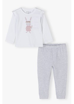 Piżama z nadrukiem królika dla dziewczynki ze sklepu 5.10.15 w kategorii Piżamy dziecięce - zdjęcie 172195700