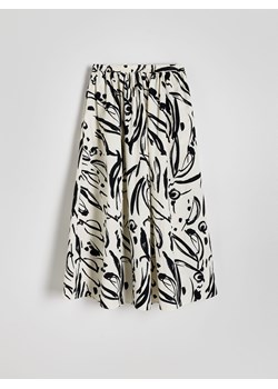 Reserved - Spódnica ze wzorzystej tkaniny - czarny ze sklepu Reserved w kategorii Spódnice - zdjęcie 172197121