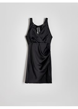 Reserved - Sukienka mini z drapowaniem - czarny ze sklepu Reserved w kategorii Sukienki - zdjęcie 172197263