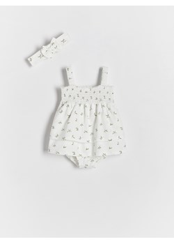 Reserved - Body na ramiączkach z opaską - złamana biel ze sklepu Reserved w kategorii Odzież dla niemowląt - zdjęcie 172197342