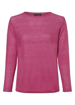 Franco Callegari Damski sweter lniany Kobiety len malinowy jednolity ze sklepu vangraaf w kategorii Swetry damskie - zdjęcie 172197471