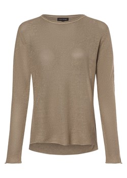 Franco Callegari Damski sweter lniany Kobiety len taupe jednolity ze sklepu vangraaf w kategorii Swetry damskie - zdjęcie 172197472