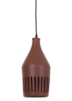 Ceramiczna lampa wisząca Elda - brązowa ze sklepu Edinos.pl w kategorii Lampy wiszące - zdjęcie 172200462