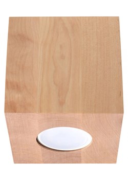 Drewniany plafon w stylu skandynawskim E769-Quas ze sklepu Edinos.pl w kategorii Lampy sufitowe - zdjęcie 172200851