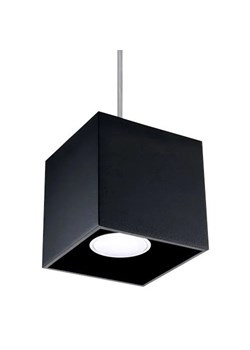 Kwadratowa lampa wisząca E816-Quas - czarny ze sklepu Edinos.pl w kategorii Lampy wiszące - zdjęcie 172201044