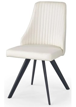 Krzesło w minimalistycznym stylu Vimes - białe ze sklepu Edinos.pl w kategorii Krzesła - zdjęcie 172201204
