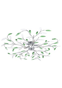 Zielona lampa sufitowa w kształcie liści - EX217-Solex ze sklepu Edinos.pl w kategorii Lampy sufitowe - zdjęcie 172202000