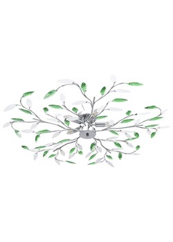 Zielona lampa sufitowa w kształcie liści - EX217 R9-P69 ze sklepu Edinos.pl w kategorii Lampy sufitowe - zdjęcie 172202000