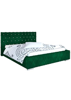 Tapicerowane pojedyncze łóżko 120x200 Loban 2X - 36 kolorów ze sklepu Edinos.pl w kategorii Łóżka i materace - zdjęcie 172202182
