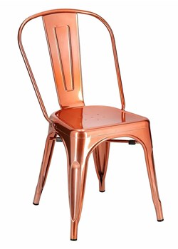 Designerskie krzesło miedziane - Keby ze sklepu Edinos.pl w kategorii Krzesła - zdjęcie 172202522