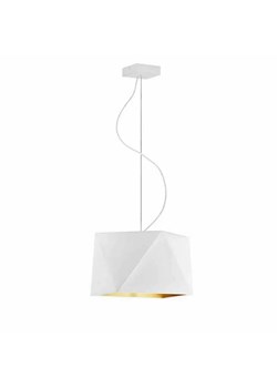 Lampa wisząca glamour z abażurem - EX310-Dalo - wybór kolorów ze sklepu Edinos.pl w kategorii Lampy wiszące - zdjęcie 172202600