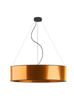 Miedziana lampa wisząca w stylu glamour 80 cm - EX325-Portona ze sklepu Edinos.pl w kategorii Lampy wiszące - zdjęcie 172202671