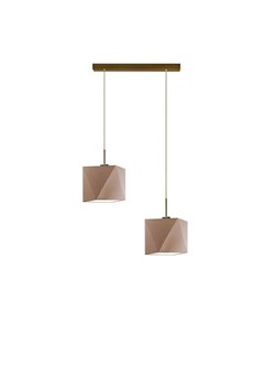 Geometryczna lampa wisząca nad stół - Boxa ze sklepu Edinos.pl w kategorii Lampy wiszące - zdjęcie 172202824