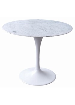 Marmurowy okrągły stół z metalową podstawą - Gobleto 3X ze sklepu Edinos.pl w kategorii Stoliki kawowe - zdjęcie 172203251