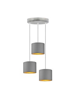 Lampa wisząca potrójna na srebrnym stelażu - M3-C89 ze sklepu Edinos.pl w kategorii Lampy wiszące - zdjęcie 172203313