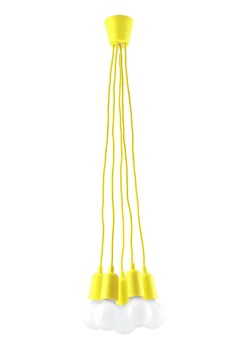 Żółta loftowa lampa wisząca - EX543-Diegi ze sklepu Edinos.pl w kategorii Lampy wiszące - zdjęcie 172203623