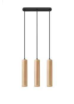 Drewniana lampa wisząca nad stół - EX549 M9-S43 ze sklepu Edinos.pl w kategorii Lampy wiszące - zdjęcie 172203654