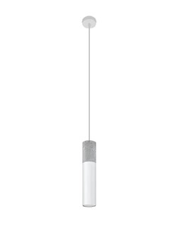 Biała loftowa lampa wisząca tuba - EX568-Borgis ze sklepu Edinos.pl w kategorii Lampy wiszące - zdjęcie 172203662