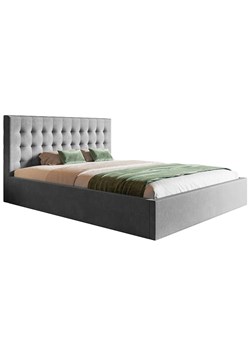 Dwuosobowe tapicerowane łóżko 160x200 Pikaro 2X - 36 kolorów ze sklepu Edinos.pl w kategorii Łóżka i materace - zdjęcie 172203704