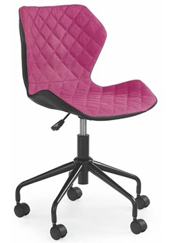 Fotel obrotowy dla dziewczynki Kartex - różowy ze sklepu Edinos.pl w kategorii Krzesła biurowe - zdjęcie 172203923