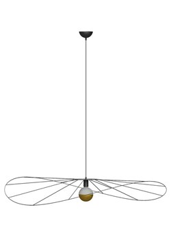 Czarna industrialna lampa wisząca druciana 140 cm - EX601-Eskolo ze sklepu Edinos.pl w kategorii Lampy wiszące - zdjęcie 172204004