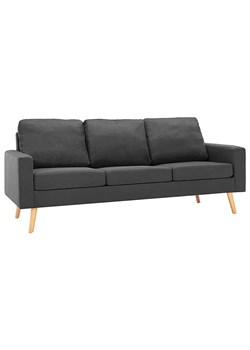 3-osobowa ciemnoszara sofa - Eroa 3Q ze sklepu Edinos.pl w kategorii Sofy i kanapy - zdjęcie 172204072