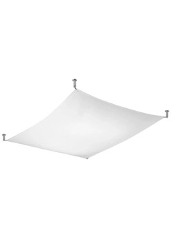 Biały tkaninowy plafon LED 130x105 cm - EX659-Luni ze sklepu Edinos.pl w kategorii Lampy sufitowe - zdjęcie 172204501