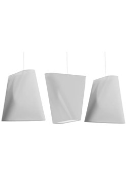 Biały potrójny żyrandol na listwie - EX705-Blux ze sklepu Edinos.pl w kategorii Lampy wiszące - zdjęcie 172204662