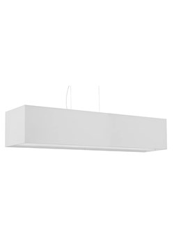 Biały żyrandol z podłużnym abażurem nad stół - EX707-Santex ze sklepu Edinos.pl w kategorii Lampy wiszące - zdjęcie 172204671