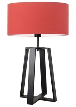 Designerska lampka nocna na czarnym stelażu - EX963-Thos- 18 kolorów ze sklepu Edinos.pl w kategorii Lampy stołowe - zdjęcie 172205410