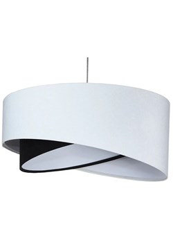 Biało-czarna welurowa lampa wisząca  - EX975-Balo ze sklepu Edinos.pl w kategorii Lampy wiszące - zdjęcie 172205482