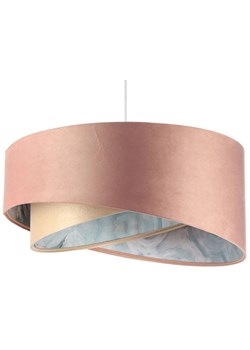 Kolorowa lampa wisząca welurowa z abażurem S8-T90 ze sklepu Edinos.pl w kategorii Lampy wiszące - zdjęcie 172205873